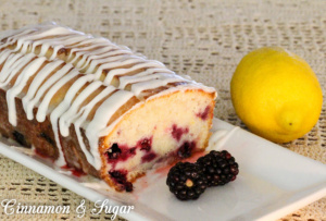 Blackberry Lemon Pound Cake is full of delicious summer flavor with a tender, rich crumb while the lemony icing adds another layer of yumminess! 