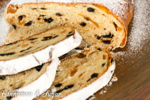 Krista’s Modern Christmas Stollen relies on dried cherries and golden apricots to enhance this festive sweet yeast bread! 