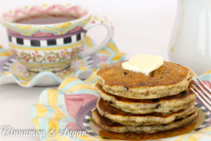 Cranberry-Nut Pancakes, while perfect for hearty holiday breakfasts can be made year-round thanks to readily available dried cranberries. 