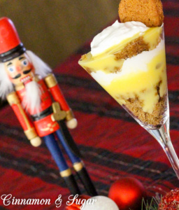 Gingerbread-Eggnog Trifle relies on convenience products during the busy holiday season, to create a decadent holiday-flavored dessert!