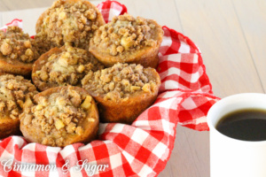 Banana Nut Muffins are full of flavor, super moist and topped with a crunchy, heart-healthy walnut streusel. A great choice for breakfast or snacks. 