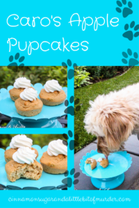 Caro's Apple Pupcakes are easy to whip up yet wholesome and delicious for your furry four-legged friend! Top with a dollop of yogurt for a special treat!