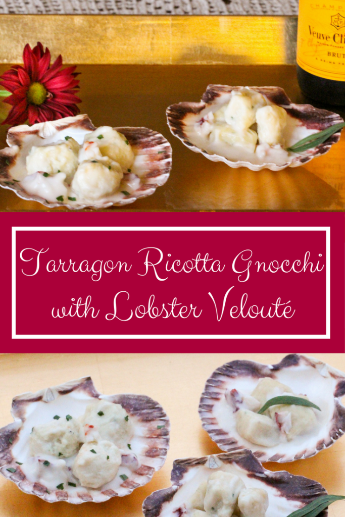 Tarragon Ricotta Gnocchi with Lobster Velouté - Cinnamon and Sugar