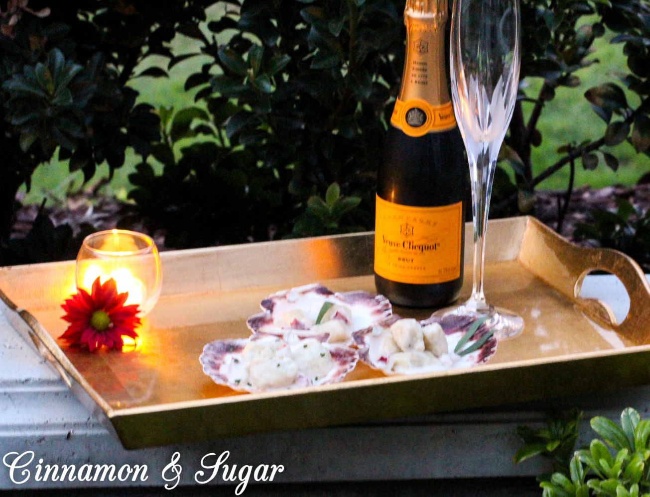 Tarragon Ricotta Gnocchi with Lobster Velouté Cinnamon and Sugar