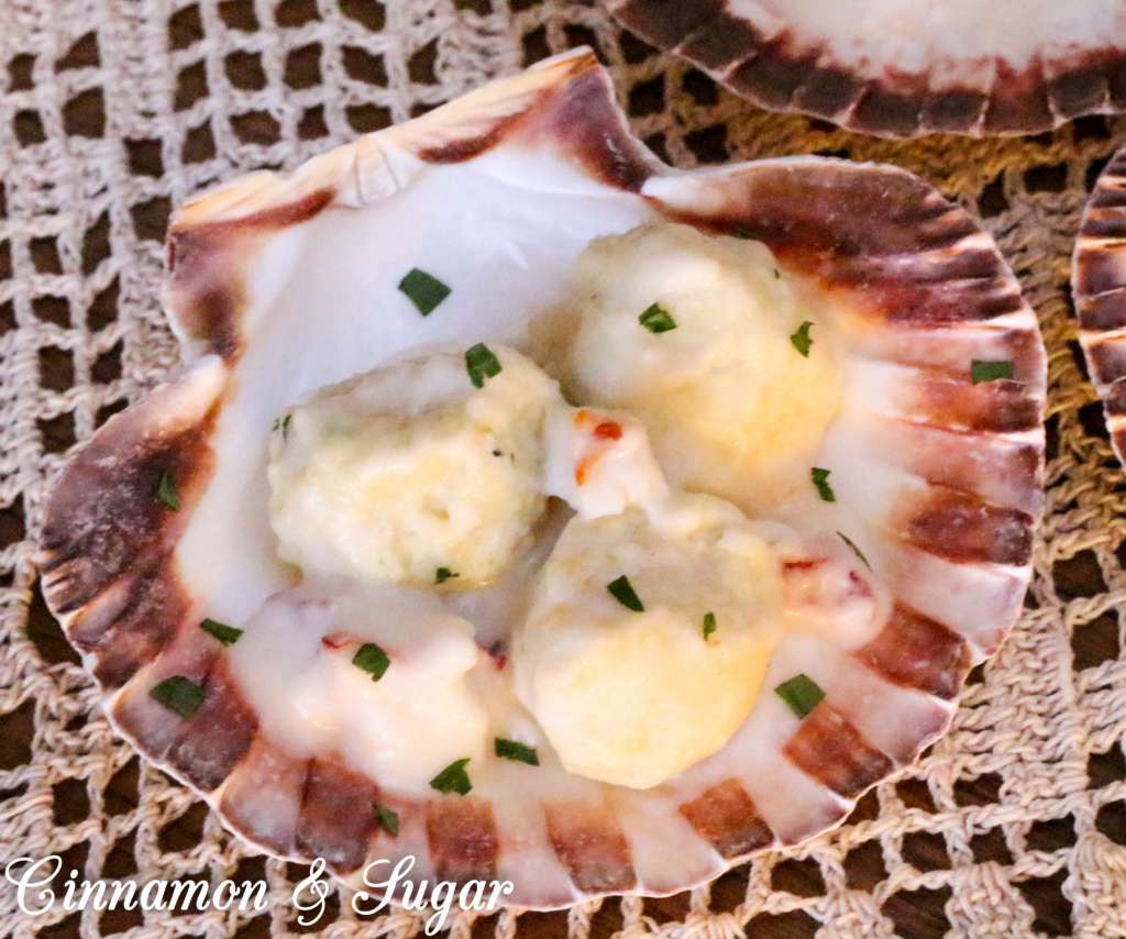 Tarragon Ricotta Gnocchi with Lobster Velouté Cinnamon and Sugar
