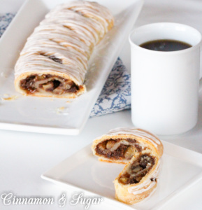 This Apple Strudel uses a couple unusual ingredients but the results are nothing but amazingly delicious! Sour cream and butter create the perfect flaky crust while crushed ginger cookies add body and a yummy flavor to the apple filling.