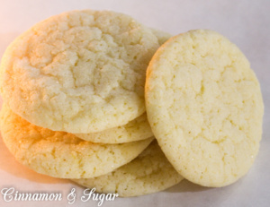 Lemon Crinkles are tart-sweet treats that are a bit crunchy on the outside and chewy on the inside. These cookies are best mixed up ahead and refrigerated for a few hours. The dough can even be shaped and then frozen for easy, spur-of-the-moment freshly-baked cookies!