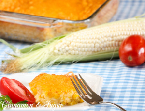 Summer Corn Casserole relies on convenience products making it super easy to mix together and bake, yet it allows the corn flavor to shine through. And since frozen or canned corn may be used instead of fresh summer corn, you can enjoy this year round!