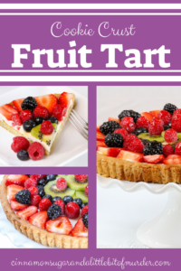 Sure to be a dessert that will impress your family and guests, Sugar Cookie Fruit Tart relies on convenience products to make it easy to prepare. The jewel-toned fresh fruit is complemented by the lemony cream cheese filling while the soft sugar cookie crust provides added sweetness.