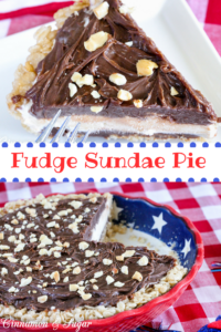 With a Rice Krispies crust, two layers of fudgy peanut butter, Fudge Sundae Pie is a cool, refreshing dessert perfect for a hot summer day!