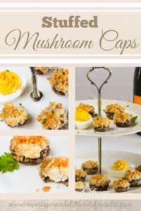 An elegant, delicious appetizer these Stuffed Mushroom Caps use only four simple ingredients and are a snap to put together!