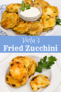 Viola's Fried Zucchini uses simple ingredients to complement farm-fresh summer squash, making them a fun appetizer to serve to family and friends.