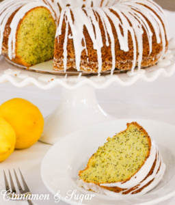 Lemon Poppy Seed Bundt Cake with Lemon Glaze will be a hit with it's supremely moist crumb and refreshing, lemony flavor. 