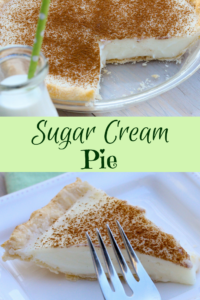 Sugar Cream Pie combines fresh dairy ingredients to create a creamy dessert providing both comfort and indulgence with a warm dusting of cinnamon on top.