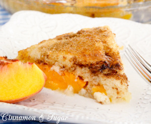 Lazy Girl Peach Pie is a cobbler-style pie and uses simple pantry and dairy staples to create a warm, homey dessert that's perfect with a scoop of vanilla ice cream!