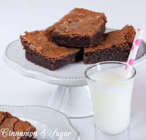 Fudgy & gooey, flaky sea salt enhances the intense chocolate flavor in Salted Chocolate Brownies. Perfect on their own or use as a base for a sundae!