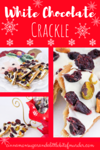 Part cookie, part candy, White Chocolate Crackle is a delicious, easy treat to make. Perfect for sharing with friends and family to celebrate the holidays!