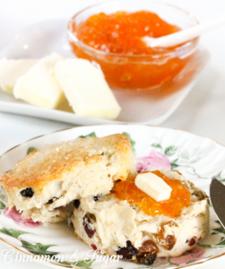 Bertie Sparks’s Proper English Scones are Buttery and rich, and with the addition of dried fruit there's sweetness to each bite. Recipe shared with permission granted by Mary Lee Ashford, author of GAME OF SCONES. For the full recipe please visit: https://cinnamonsugarandalittlebitofmurder.com