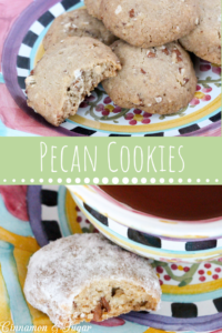 Using only 5 ingredients, vegan Pecan Cookies highlight the best of caramel flavors and buttery pecans. Serve plain or roll in confectioners’ sugar for an extra burst of sweetness. Recipe shared with permission granted by Stephanie Blackmoore, author of cozy mystery, GOWN WITH THE WIND. 