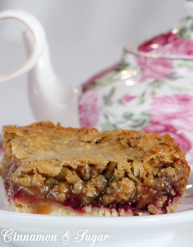 Raspberry Bars - Cinnamon and Sugar