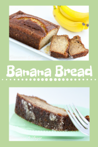 With an added layer of sugar coating the bottom for flavor and texture, this Banana Bread is super rich and moist, thanks to a generous amount of bananas. Recipe shared with permission granted by Paige Shelton, author of THE LOCH NESS PAPERS.