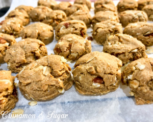 Peanut Butter and Bacon Homemade Dog Treats are whole-grain bites that are full of flavor thanks to a generous amount of peanut butter and bits of bacon. Recipe from Liz Mugavero, author of MURDER SHE MEOWED.