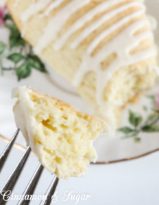 Eggnog Scones are flaky, buttery, and melt-in-your-mouth yummy! Perfect for the holidays or even a special treat no matter what time of year it is! Recipe shared with permission granted by Laura Childs, author of BROKEN BONE CHINA.