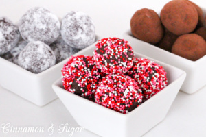 Spicy Chocolate Truffles use convenient ingredients to create a delicious candy that's perfect for gifting to family and friends for any special occasion!