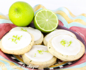 Mojito Cookies are shortbread-style treats that incorporate fresh mint and fresh limes, while a sweet, lime and rum infused icing is the crowning glory. Recipe from A DEADLY FEAST by Lucy Burdette.