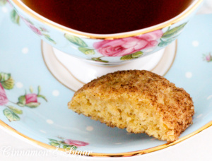 Pumpkin Chai Spiced Snickerdoodles are softer than your typical snickerdoodle, but so much more flavorful thanks to the blend of warm chai spices. Recipe shared with permission granted by Leslie Budewitz, author of CHAI ANOTHER DAY.