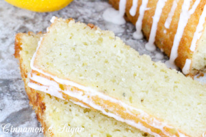 Lemon Lavender Cake...an utterly delicious and elegant combination of flavors and is a yummy treat for breakfast, tea time, or dessert. Recipe shared with permission granted by Amy Patricia Meade, author of GARDEN CLUB MURDER.