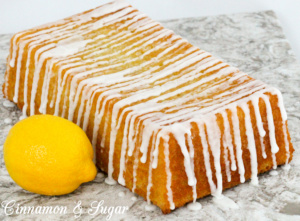 Lemon Lavender Cake...an utterly delicious and elegant combination of flavors and is a yummy treat for breakfast, tea time, or dessert. Recipe shared with permission granted by Amy Patricia Meade, author of GARDEN CLUB MURDER.