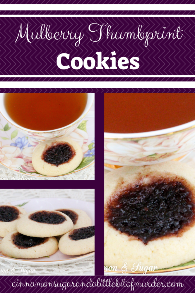 Mulberry Thumbprint Cookies - Cinnamon and Sugar