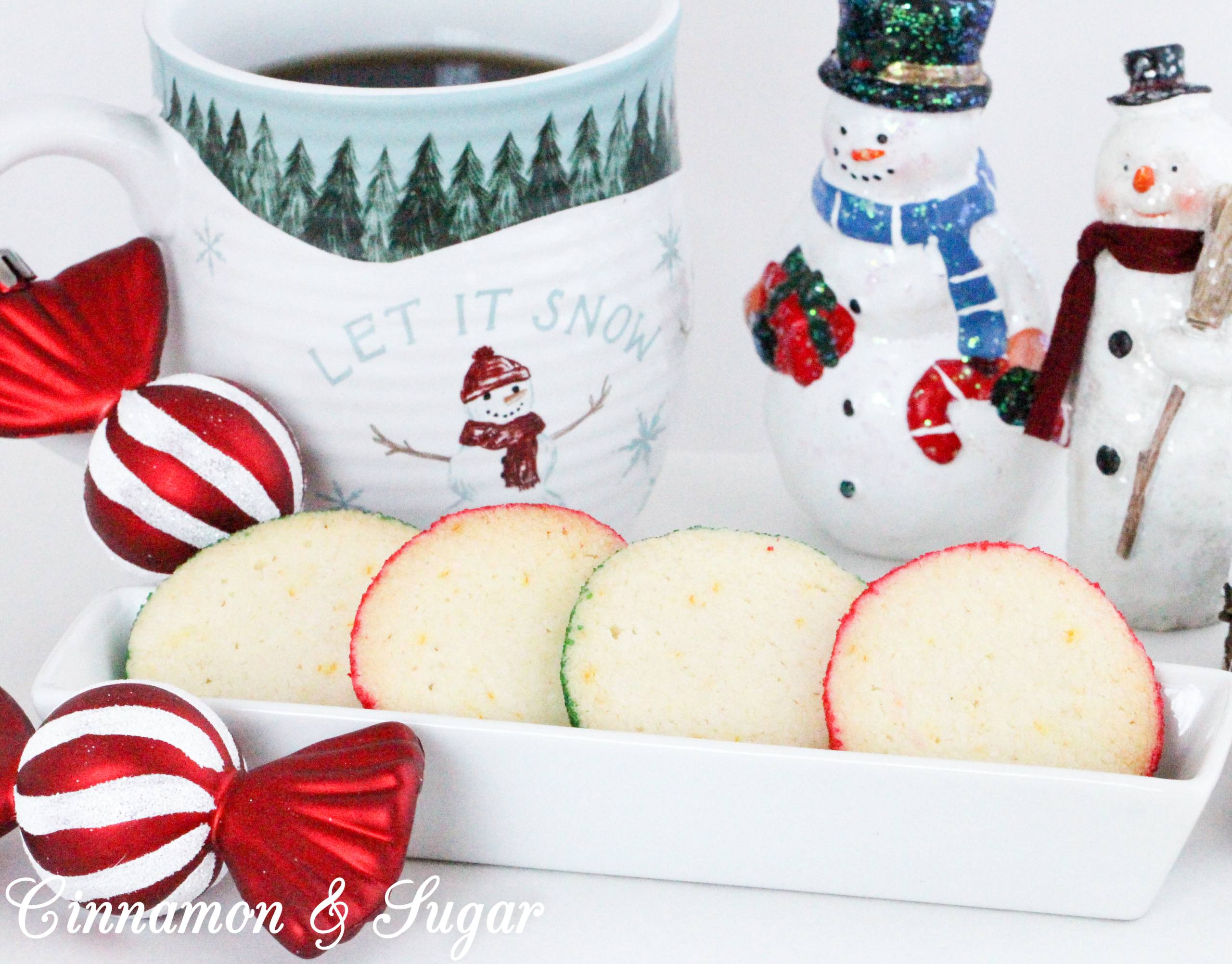 Originating in France, Orange Sablés are a shortbread-style cookie with a buttery, melt-in-your mouth texture. With the addition of colored sanding sugar, these refreshing orange cookies are perfect for any holiday.