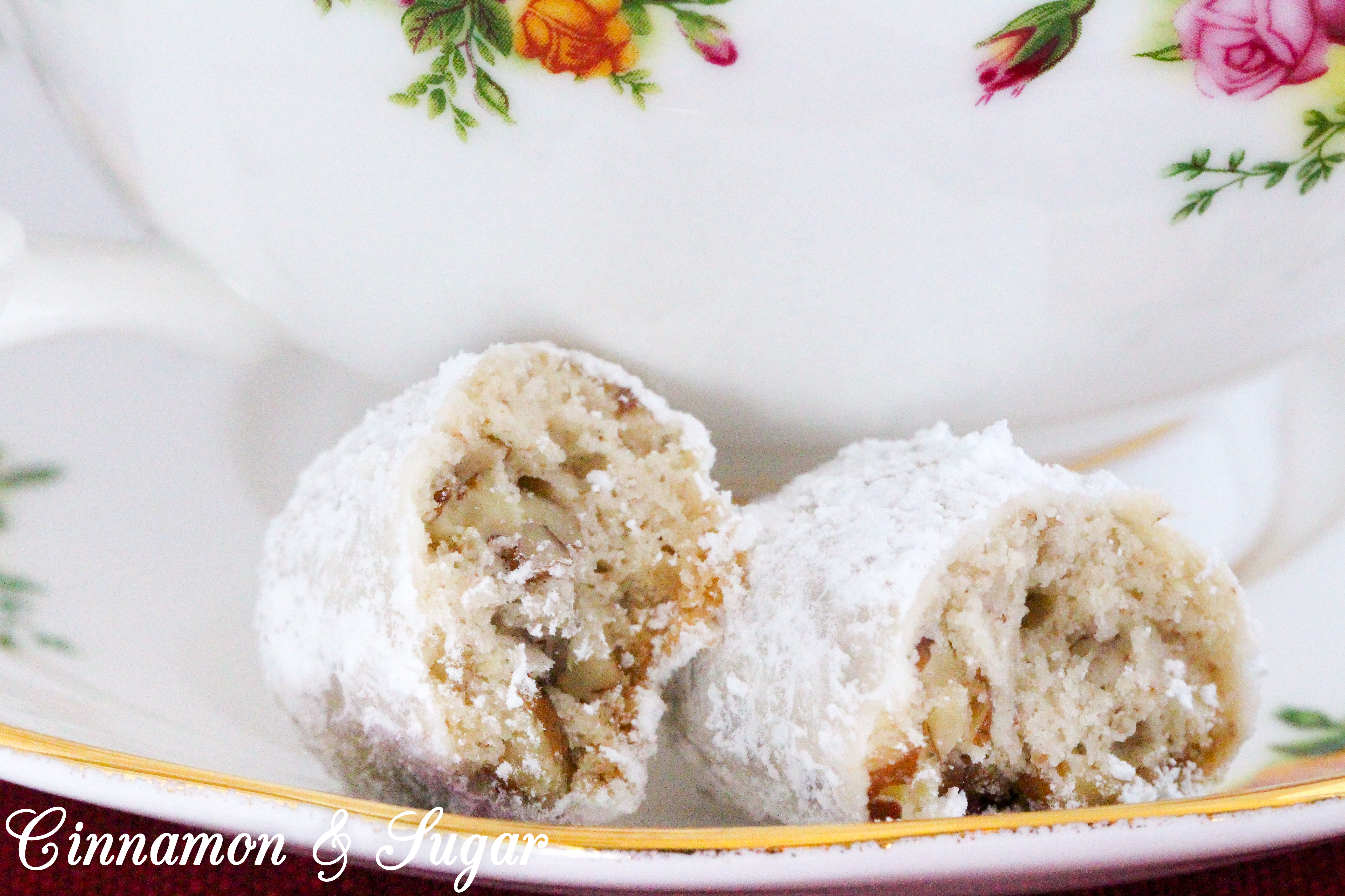 Loads of buttery pecans are mixed with a shortbread-style cookie dough, rolled into an oblong shape, and after baking, rolled in sweet powdered sugar to create the delicious cookie Pecan Jazz Tarts. Recipe shared with permission granted by Laura Childs & Terrie Farley Moran, author of MUMBO GUMBO MURDER.