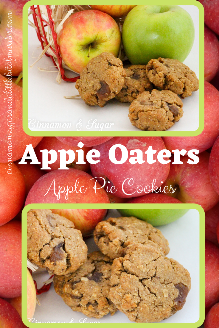 Appie Oaters combine buttery, caramelized apples mixed into an oat cookie dough creating a treat that is reminiscent of apple pie. Perfect for snacks and even breakfast! Recipe shared with permission granted by Chelsea Thomas, author of APPLE DIE. 