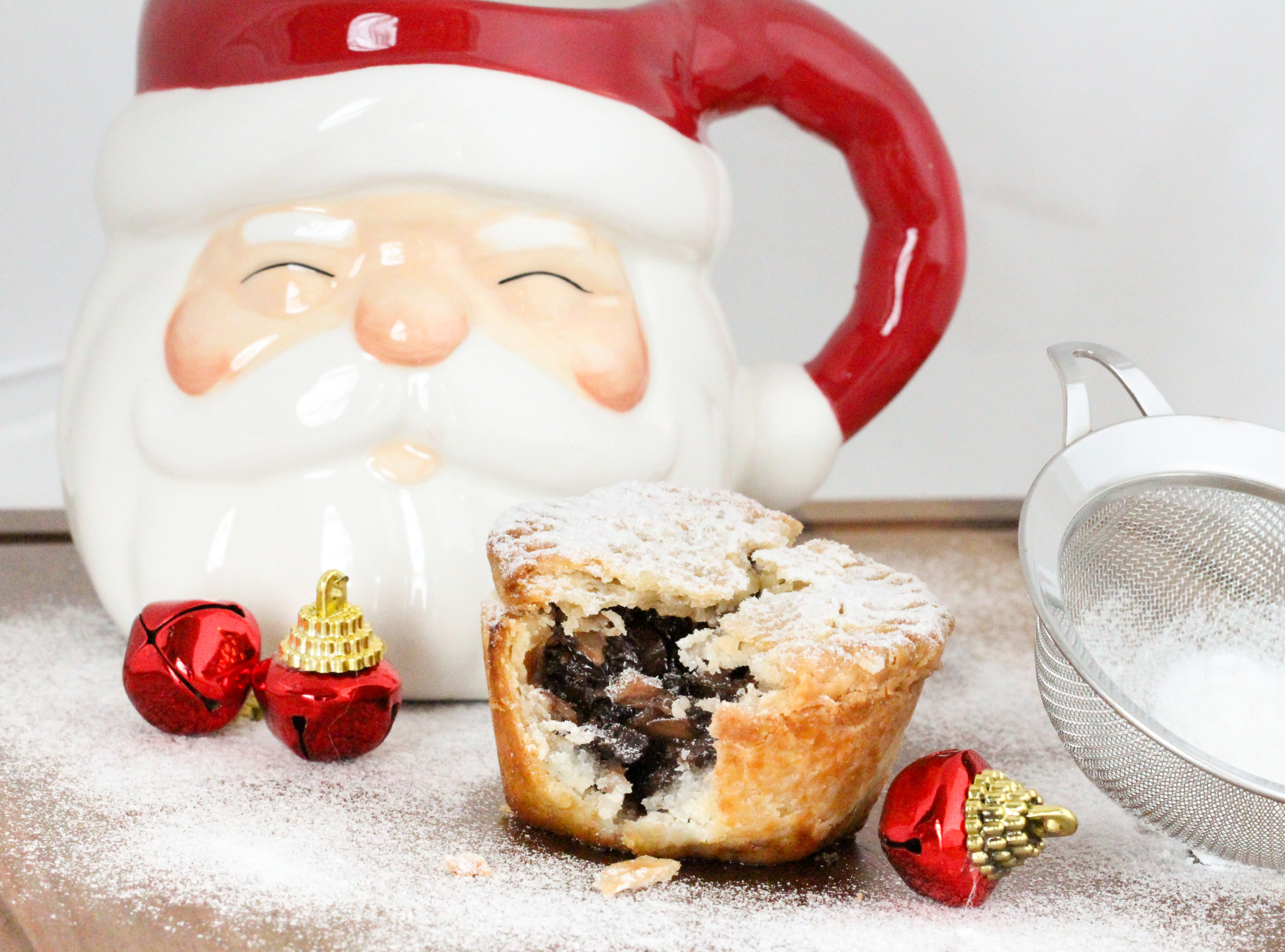 A mixture of dried fruits, sugar, spices, and brandy, Christmas Mince Pie is a traditional British holiday dessert. Recipe shared with permission granted by H.Y. Hanna, author of THE MOUSSE WONDERFUL TIME OF THE YEAR. 