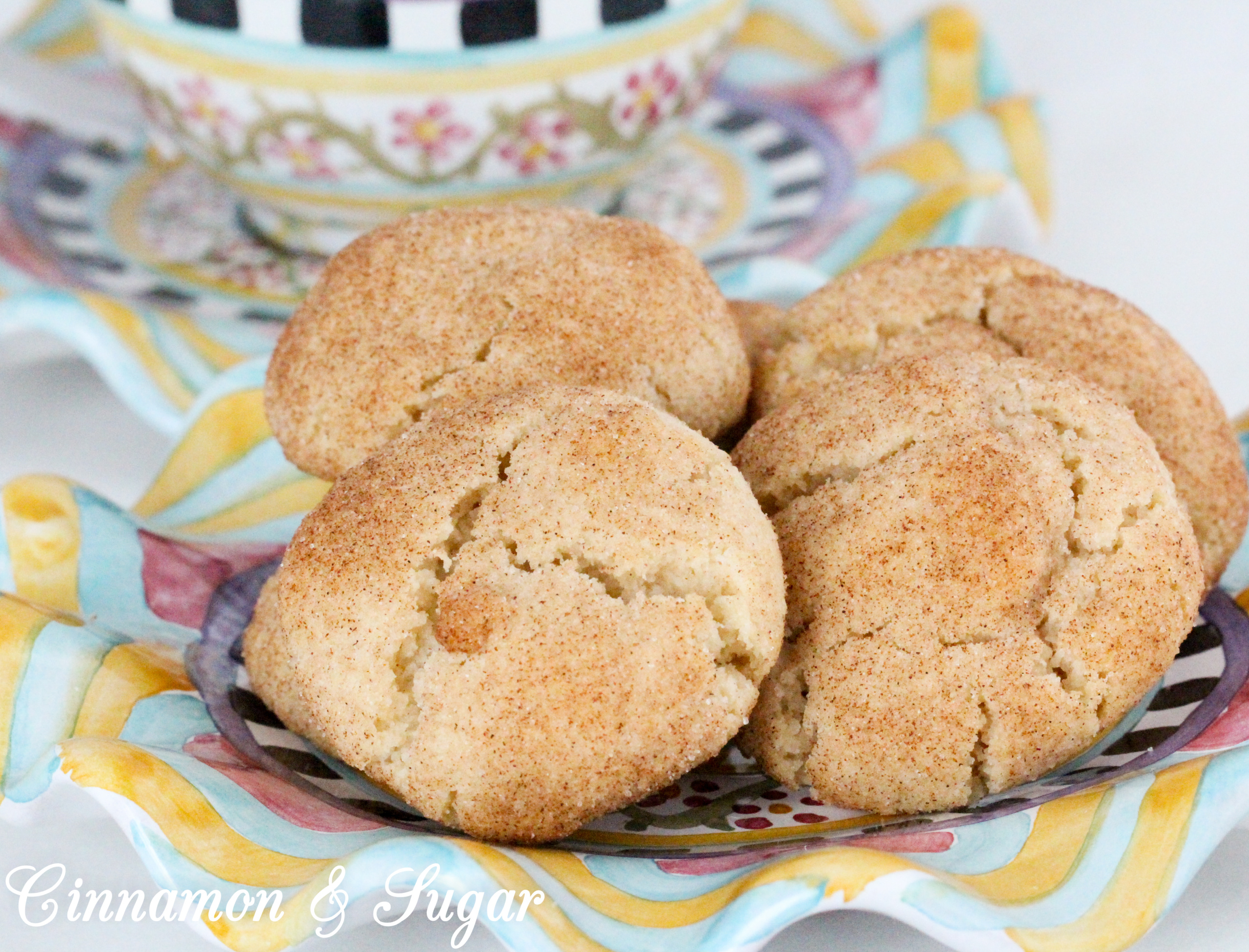 Both gluten-free and dairy-free, Jinx's Gluten-Free Snickerdoodles has just the right amount of cinnamon to add warmth to the soft “buttery” cookie base, while the burst of sugar on the outsides of the cookie melts in your mouth. Recipe shared with permission granted by J.D. Griffo, author of MURDER ON MEMORY LAKE.