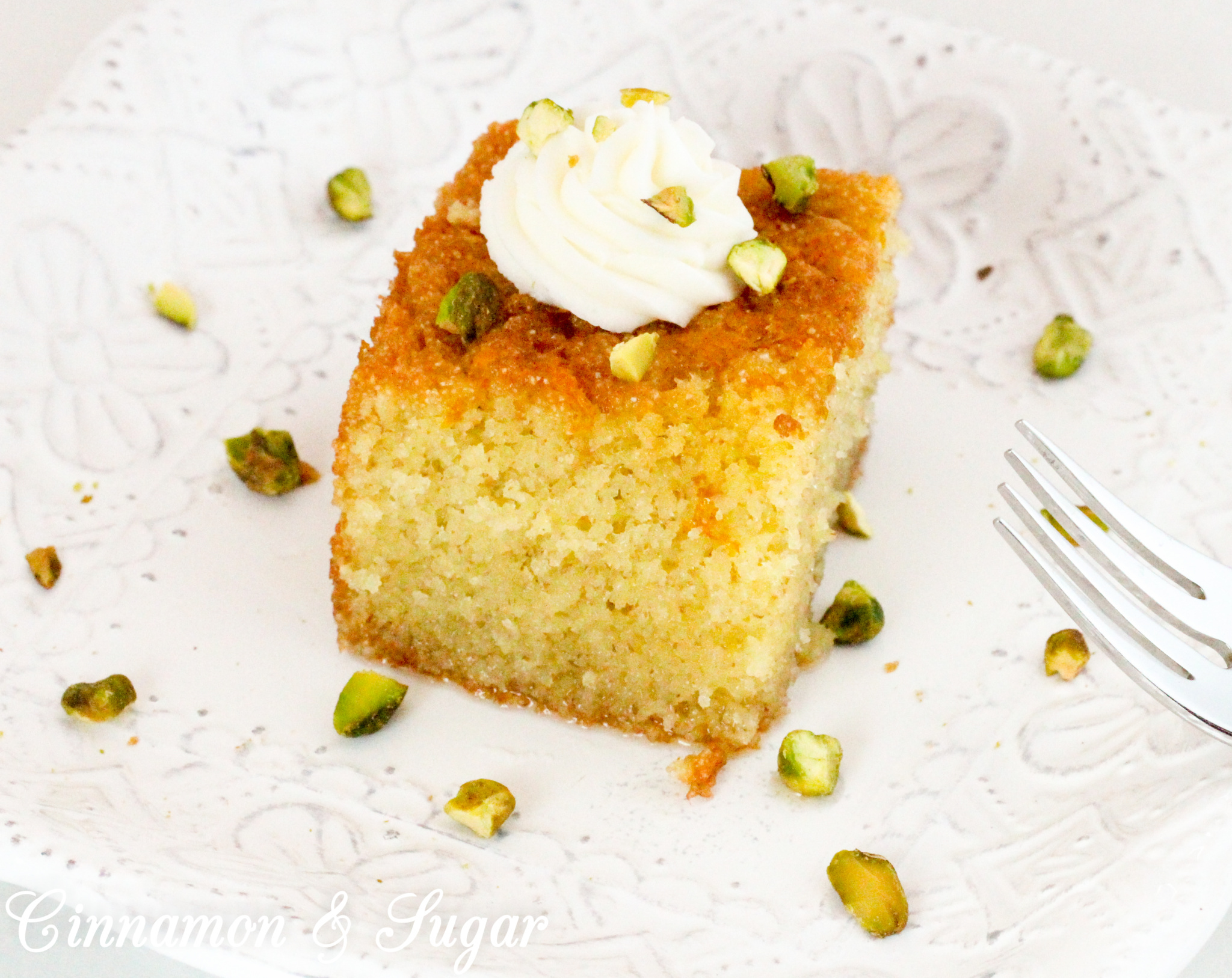 Greek Farina Cake - Cinnamon and Sugar