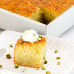 Greek Farina Cake - Cinnamon and Sugar