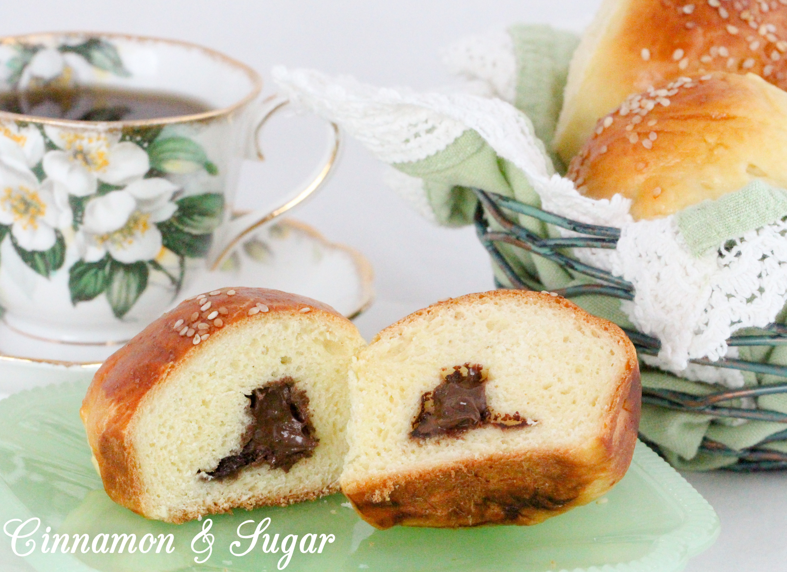 Azad’s Armenia Sweet Bread, also known as Choereg, is a rich, buttery yeast bread. The surprise addition of a chocolate-filled center makes these even more mouthwatering! Recipe shared with permission granted by Tina Kashian, author of ON THE LAMB. 