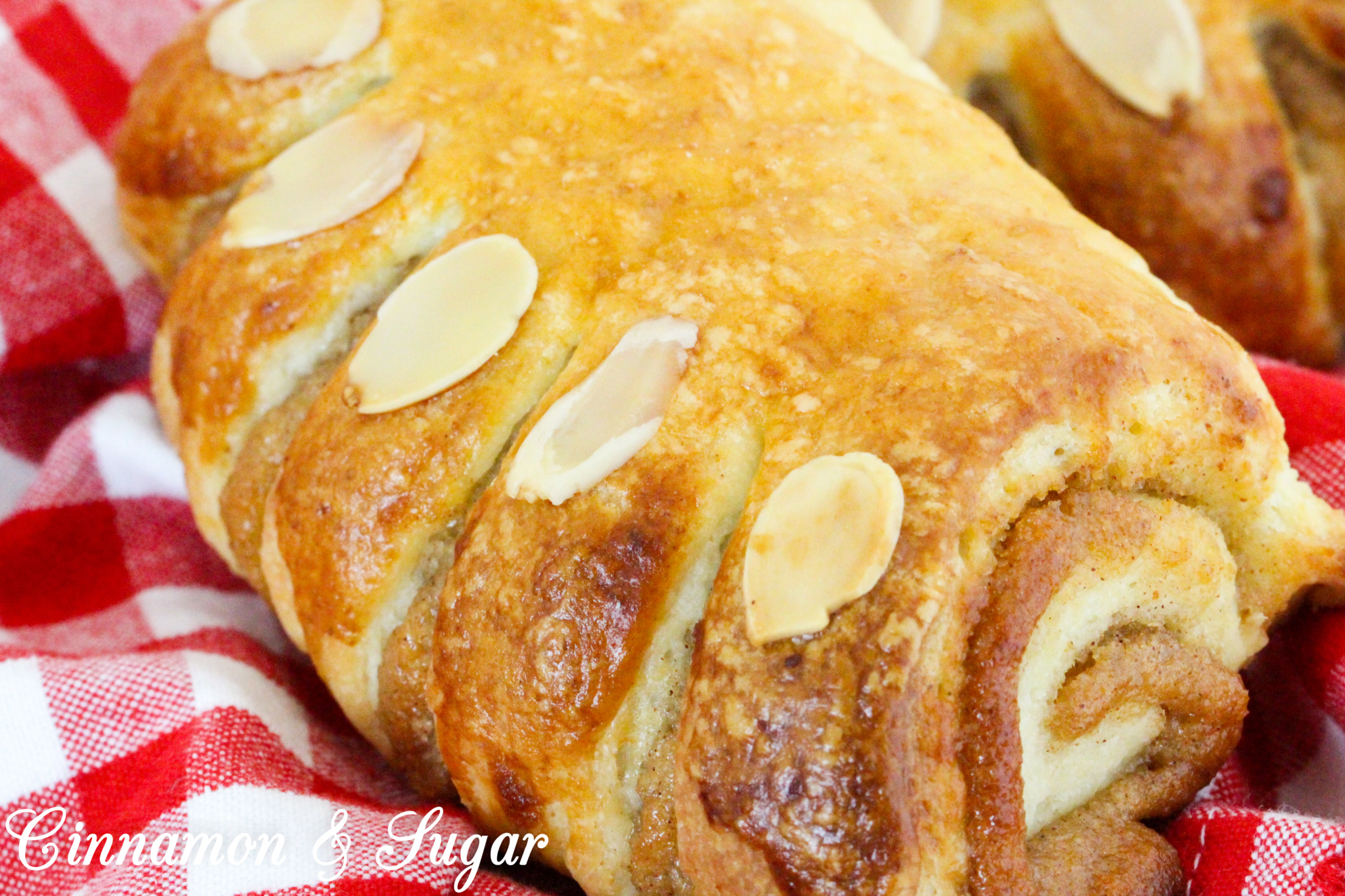 Almond Bear Claws Cinnamon and Sugar