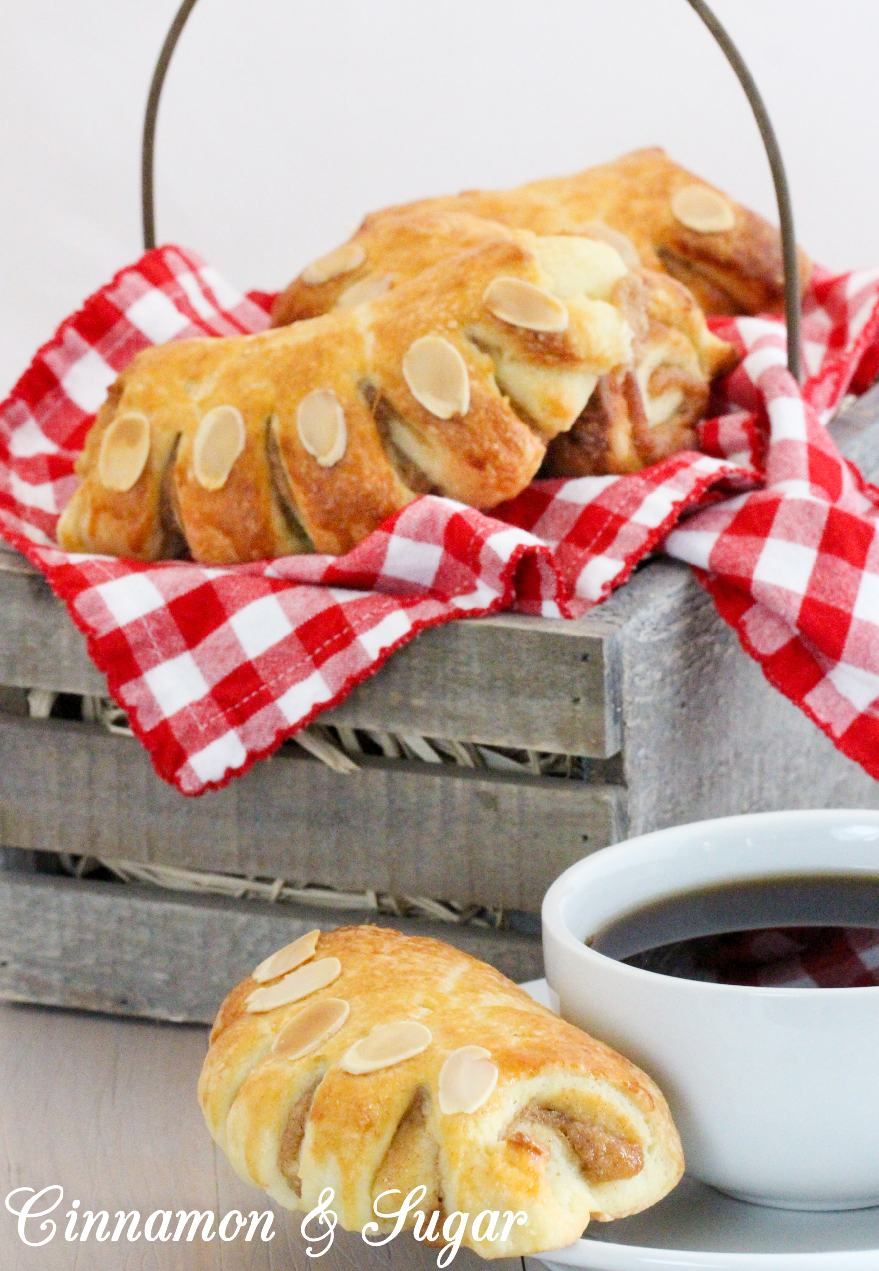 With flaky pastry encasing a sweet almond filling, these Almond Bear Claws are a scrumptious addition to breakfast, brunch, or coffee break! Recipe shared with permission granted by Elizabeth Logan, author of MOUSSE AND MURDER.