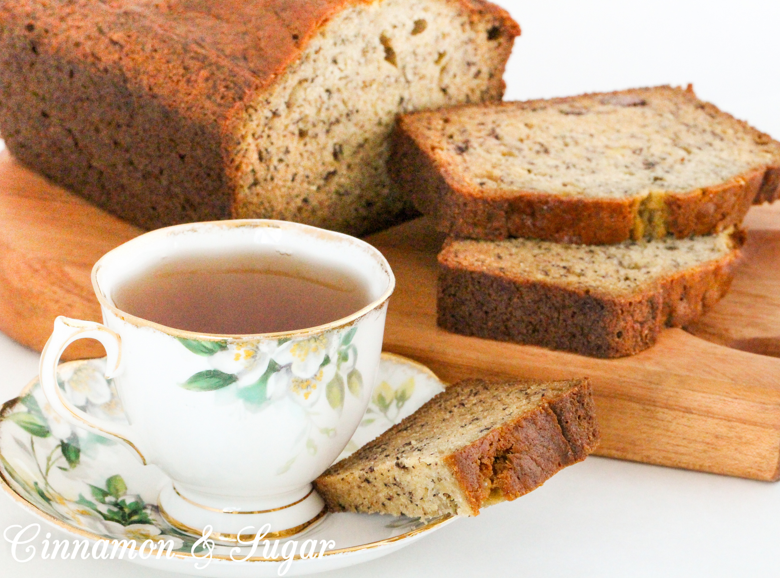 Hilda's No-Fail Banana Bread is quick and easy to mix up since a fork and bowls are the only equipment required. It doesn't take long for a sweet aroma to fill the air as the bread bakes and sliced warm with a pat of butter, this treat will hit the spot! Recipe shared with permission granted by Mary Lee Ashford, author of THE QUICHE OF DEATH.