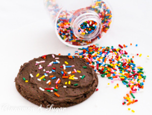 Soft and chewy chocolate cookies, the base uses only 3 simple ingredients! Recipe from CAKE POPPED OFF by Kim Davis.