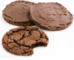 Soft and chewy chocolate cookies, the base uses only 3 simple ingredients! Recipe from CAKE POPPED OFF by Kim Davis.