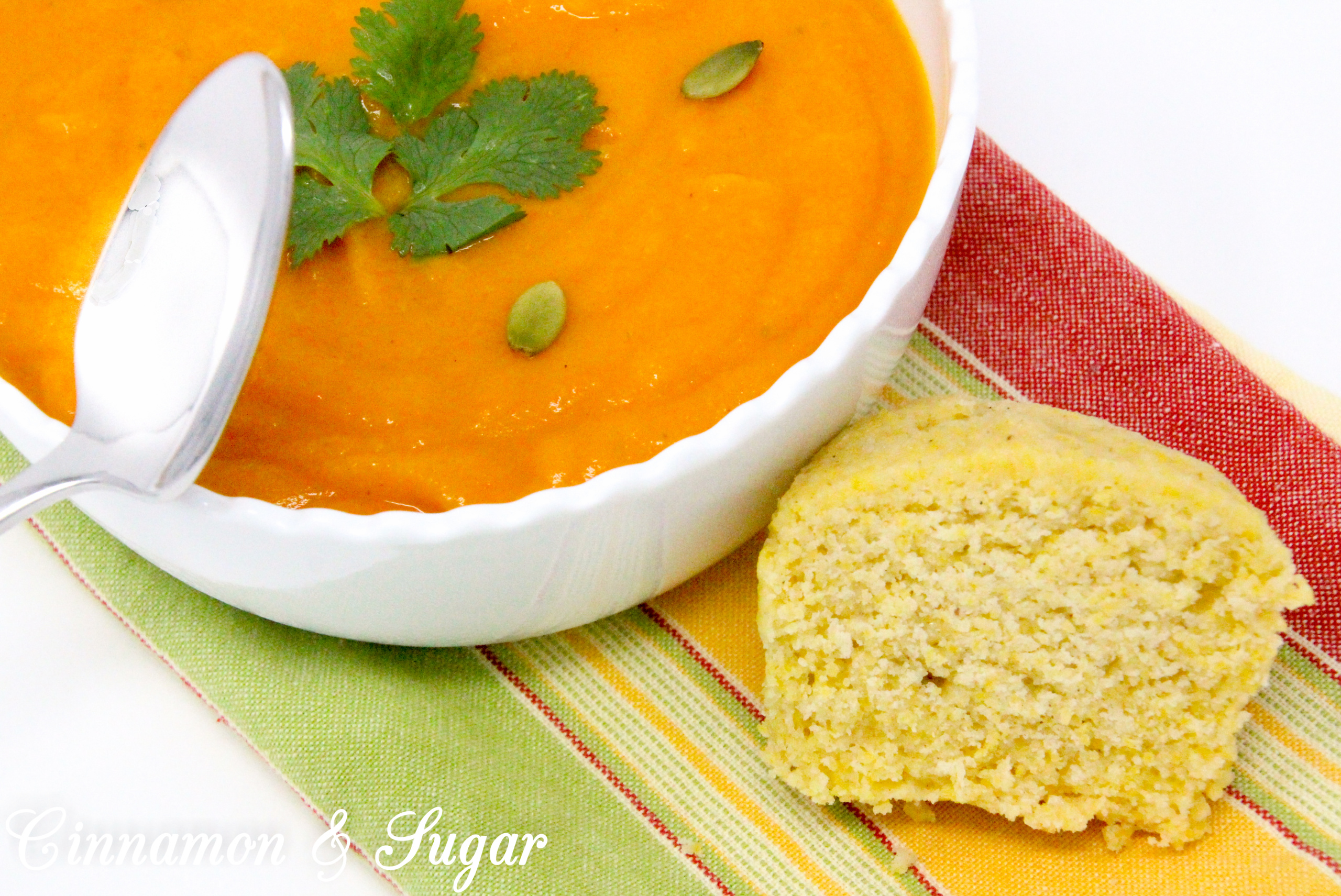 Combining warming spices and the rich-colored hue of sweet potatoes, Curried Sweet Potato Soup is a comforting and nourishing dish. Recipe shared with permission granted by Maureen Klovers, author of OF MASQUES AND MURDER.