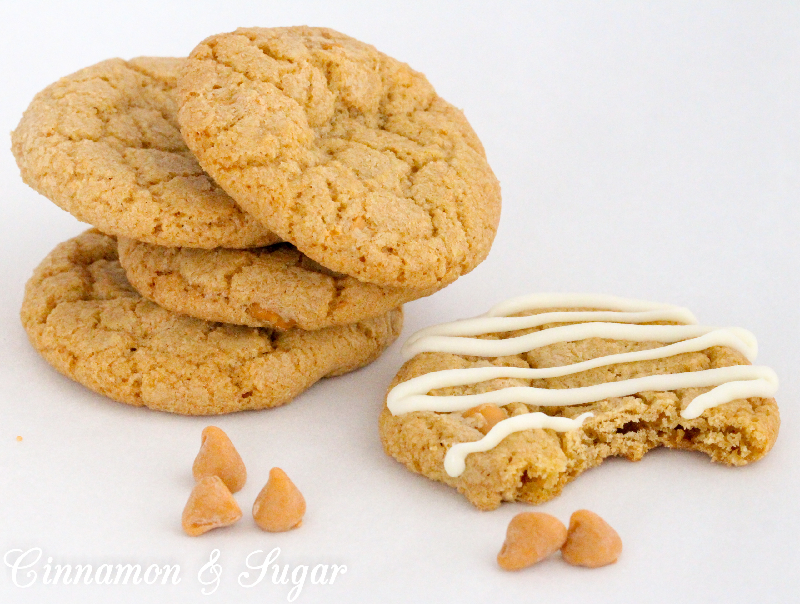 Butterscotch Cookies have a double dose of butterscotch flavors thanks to both melted butterscotch chips and whole chips added to the cookie dough. A generous amount of dark brown sugar further enhances the flavor. Recipe created by Kim Davis, author of SPRINKLES OF SUSPICION. 