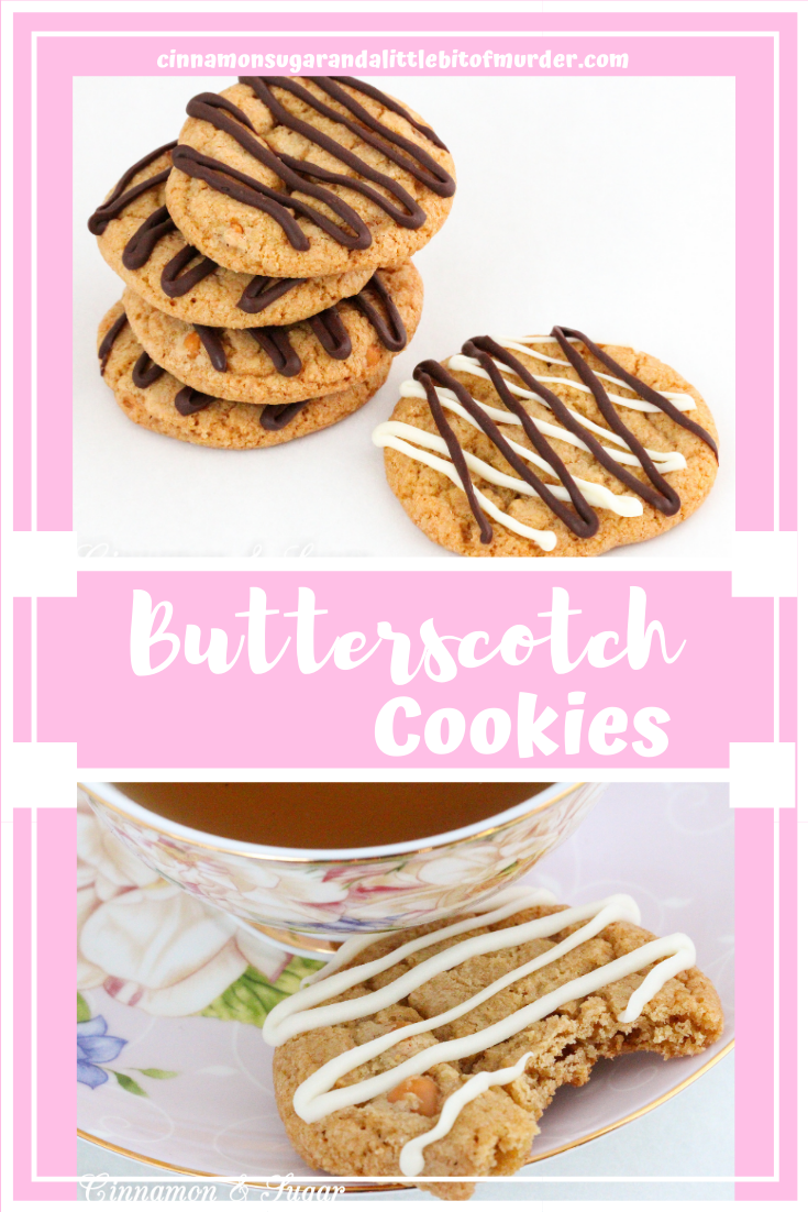 Butterscotch Cookies have a double dose of butterscotch flavors thanks to both melted butterscotch chips and whole chips added to the cookie dough. A generous amount of dark brown sugar further enhances the flavor. Recipe created by Kim Davis, author of SPRINKLES OF SUSPICION. 