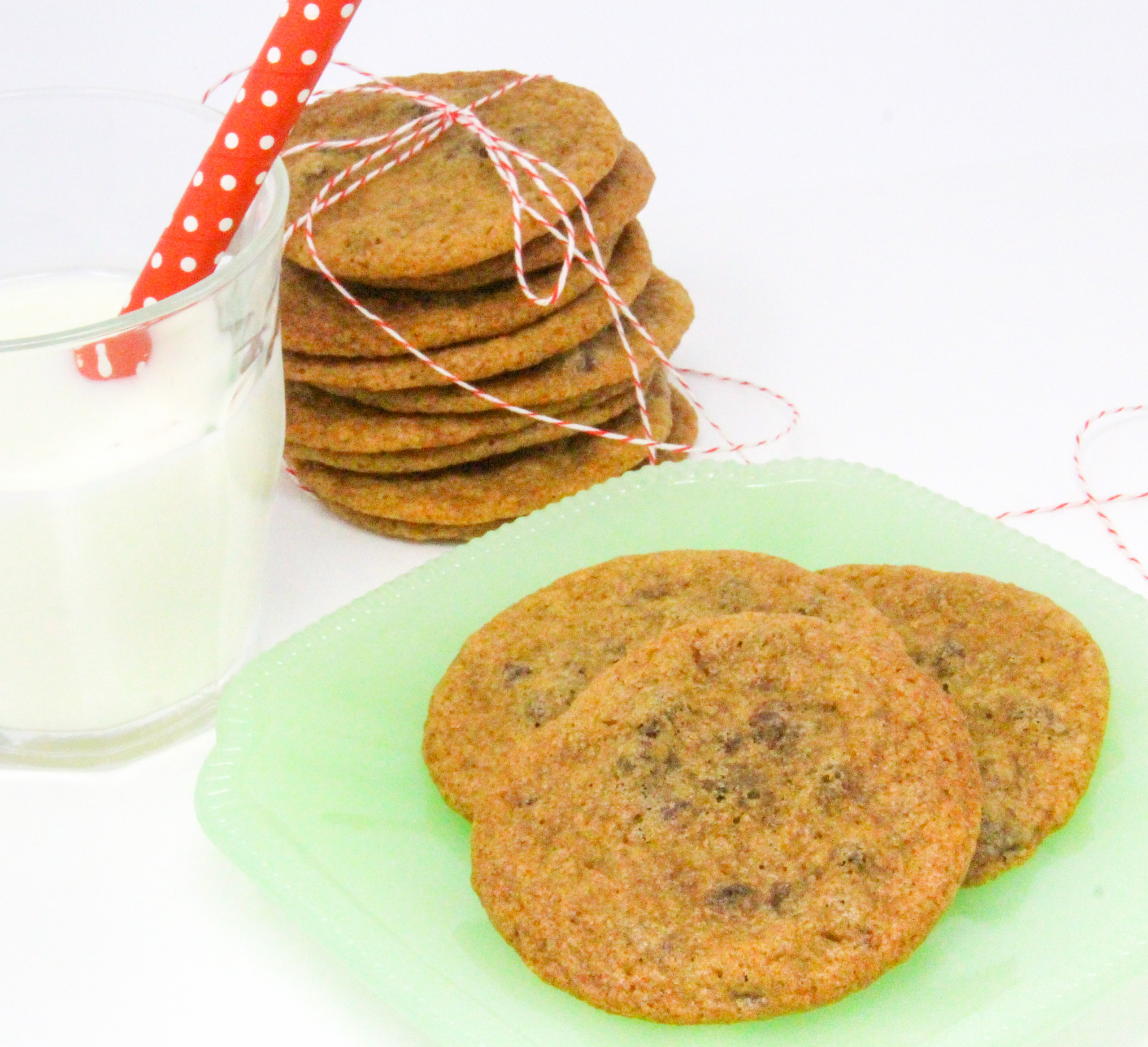 Sam’s Thin and Chewy Chocolate Chip Cookies relies on high-fat butter, such as a French or Irish brand, for the perfect chewy cookie. Dark brown sugar gives the cookie an added depth of flavor. Recipe shared with permission granted by Amy Pershing, author of A SIDE OF MURDER.